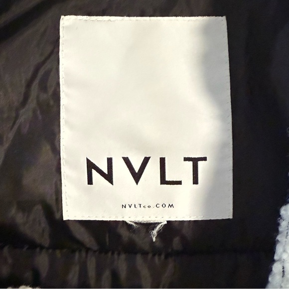 NVLT for Anthropologie Faux Fur Moto Jacket Size L - Picture 12 of 14